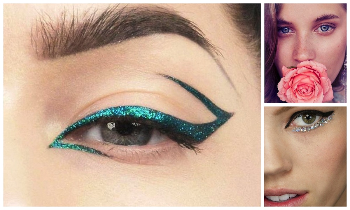 Eyeliner glitter: 7 modi glamour di portarlo in vista delle feste