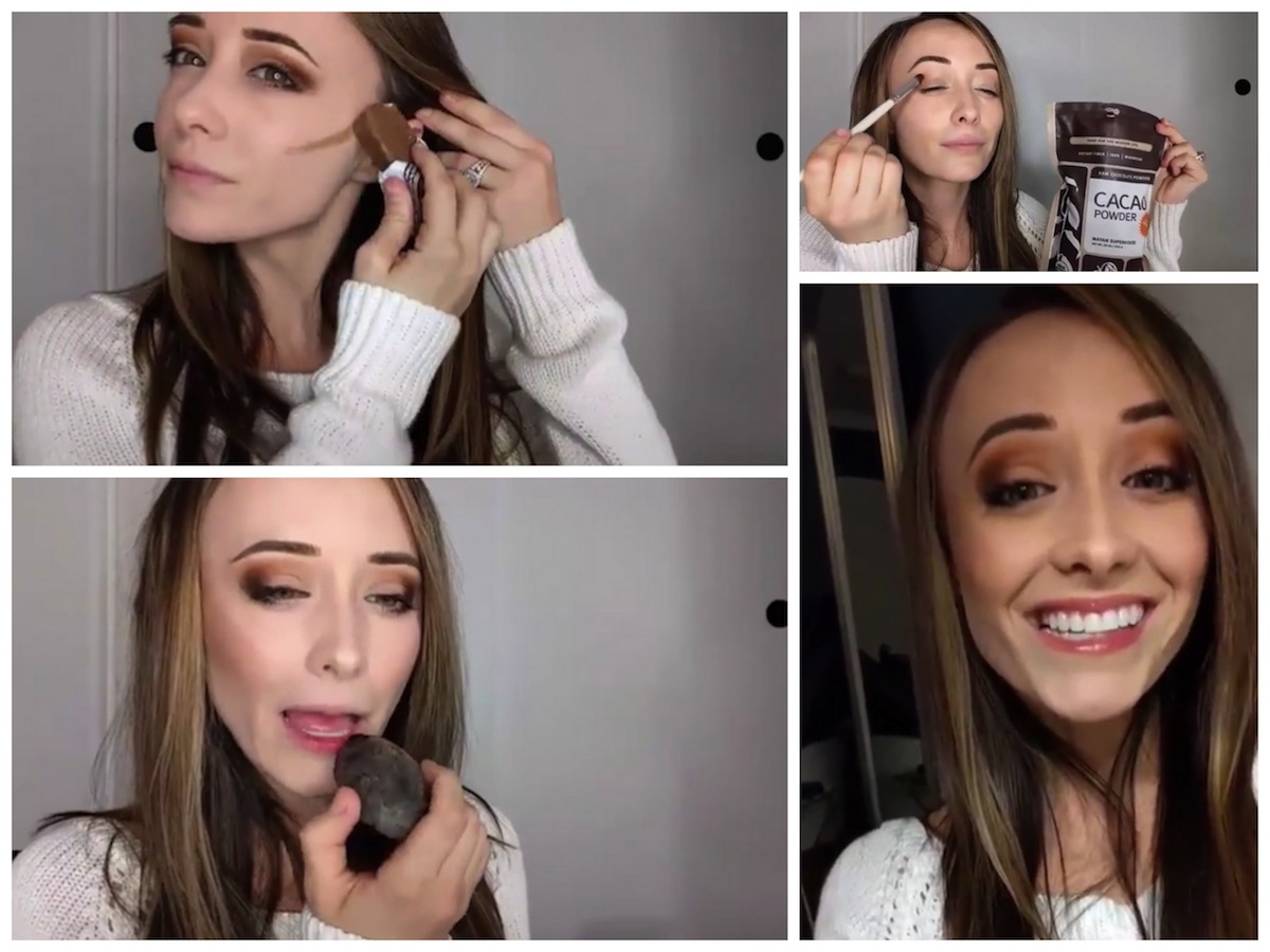 Face Full Of Food Challenge: il make up tutorial realizzato con il cibo che spopola sui social