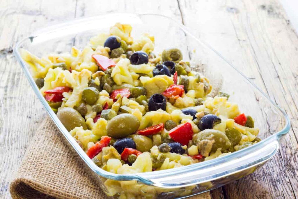 insalata di rinforzo con patat olive