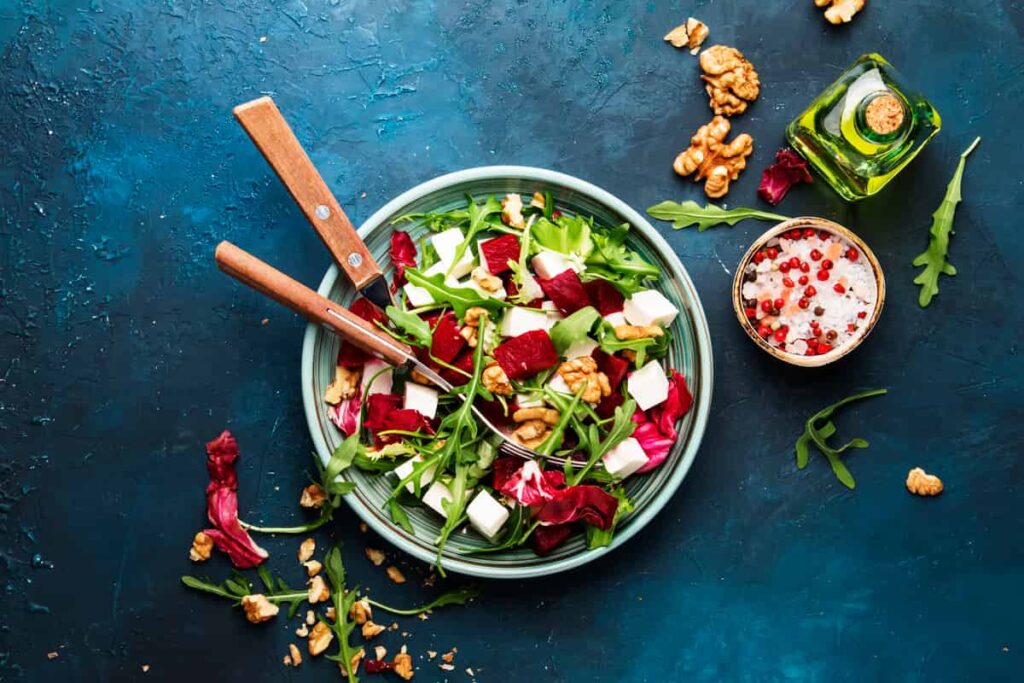 insalata radicchio e tofu