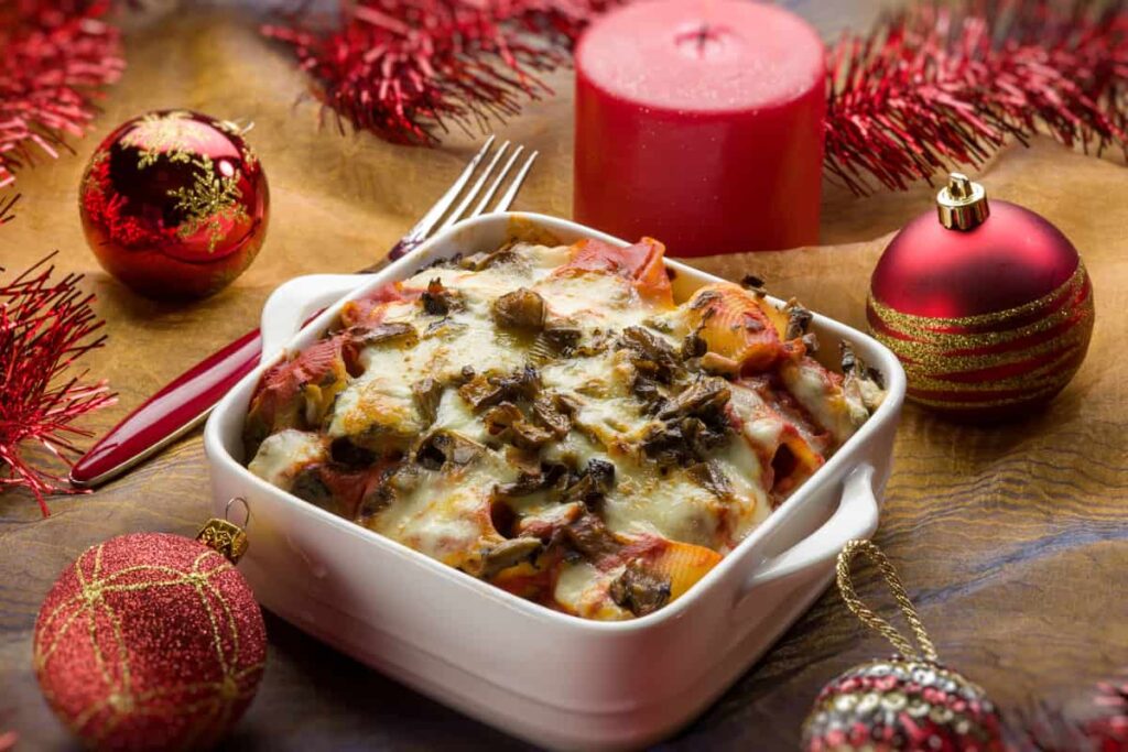 pasta al forno vegetariana primi piatti di Natale