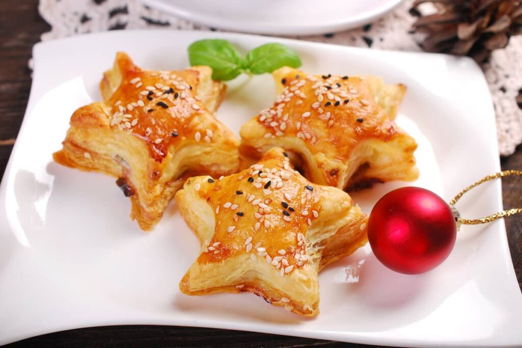 stelle di pasta sfoglia
