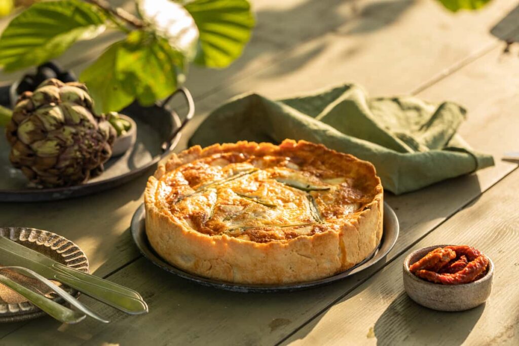 tortas rustica salata con i carciofi