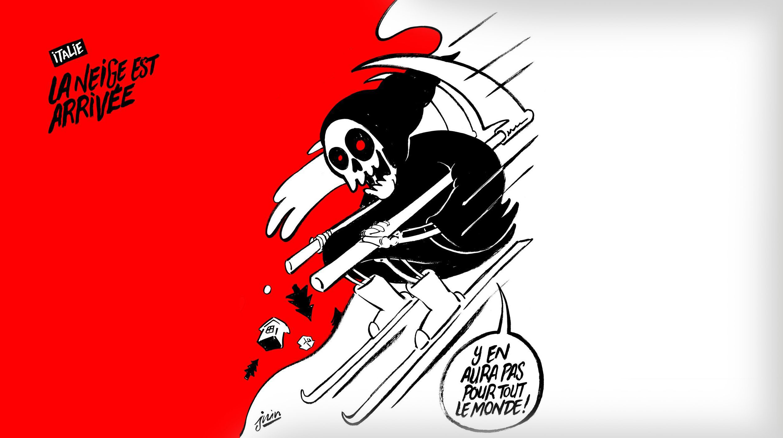 Terremoti e vignette: la satira di Charlie Hebdo che offende