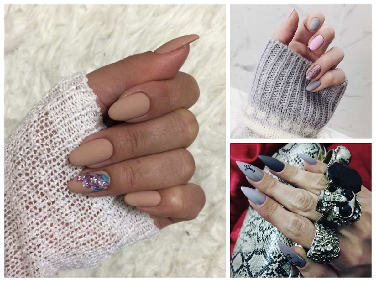Matte nails il trend dello smalto opaco per unghie