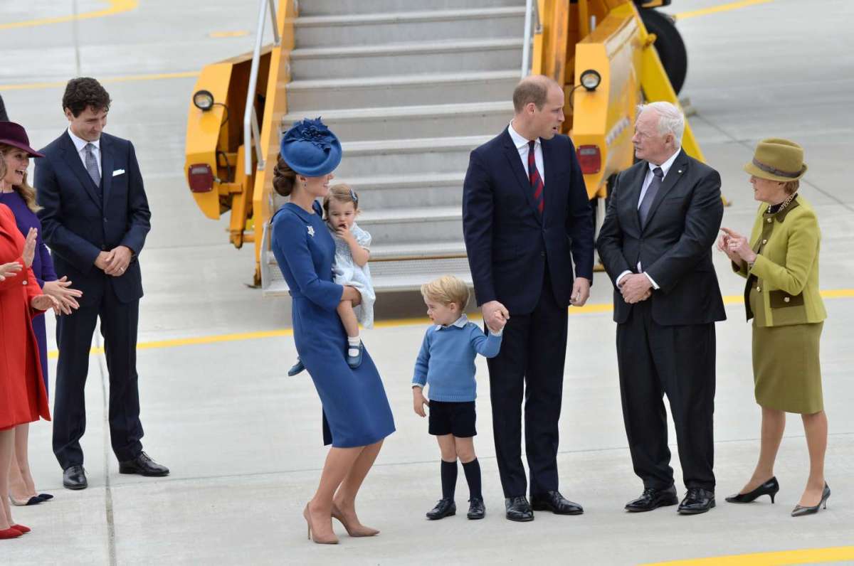 Kate Middleton e il principe William con i figli Charlotte e George