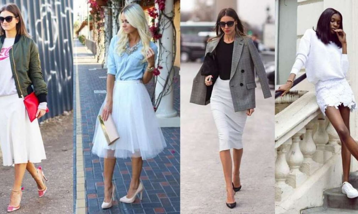 Look Elegante Con Gonna A Tubino La Gonna Bianca A Tubino Abbinata A