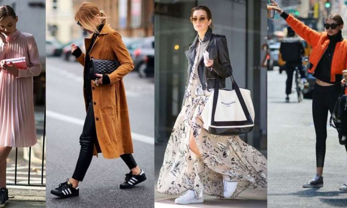 come indossare le sneakers