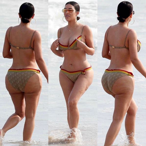 Kim Kardashian con la cellulite: il lato B senza Photoshop