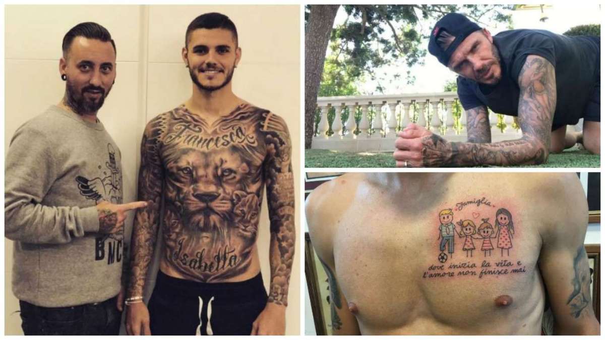 I migliori tatuaggi dei calciatori: le foto dei più belli