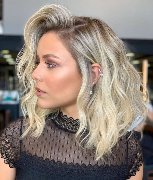 wavy long bob