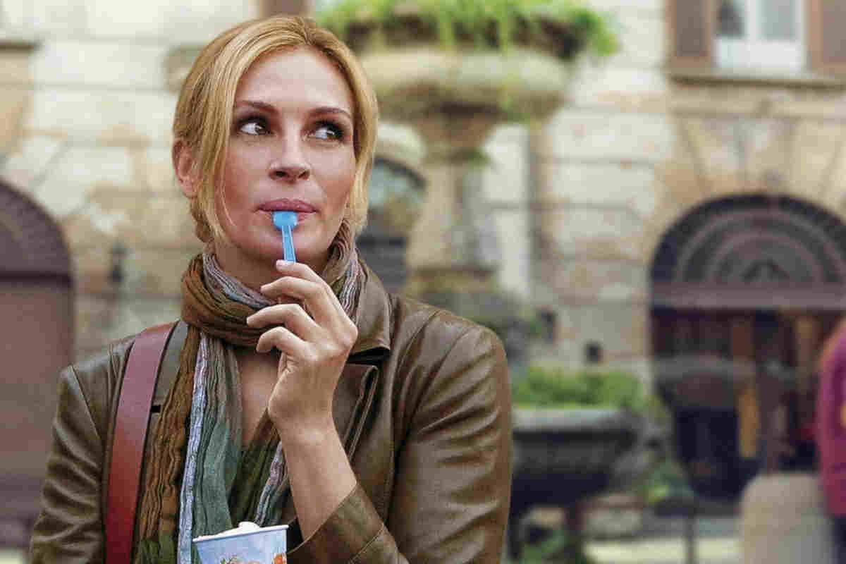 Julia Roberts mangia un gelato