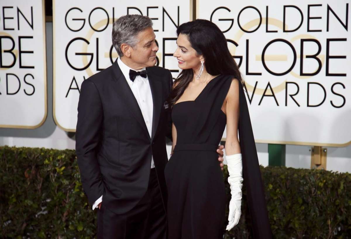 George Clooney e Amal Alamuddin innamorati ai Golden Globe Awards 2015