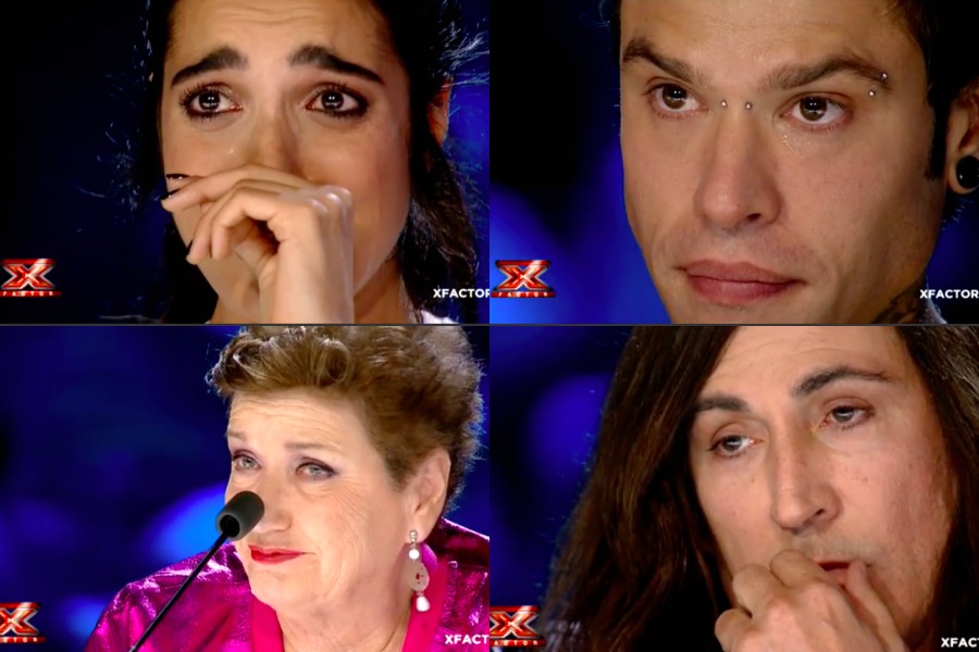commozione x factor andrea uboldi