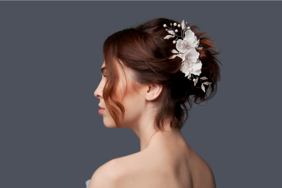 acconciature da sposa per capelli corti