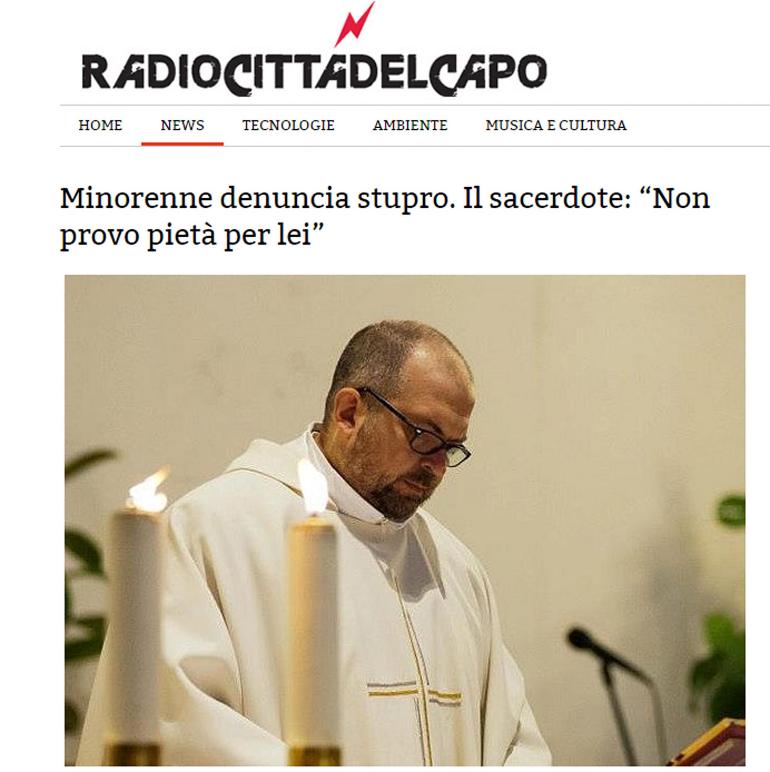 Bologna, minorenne stuprata. Commento shock del parroco: ‘Te la sei cercata’