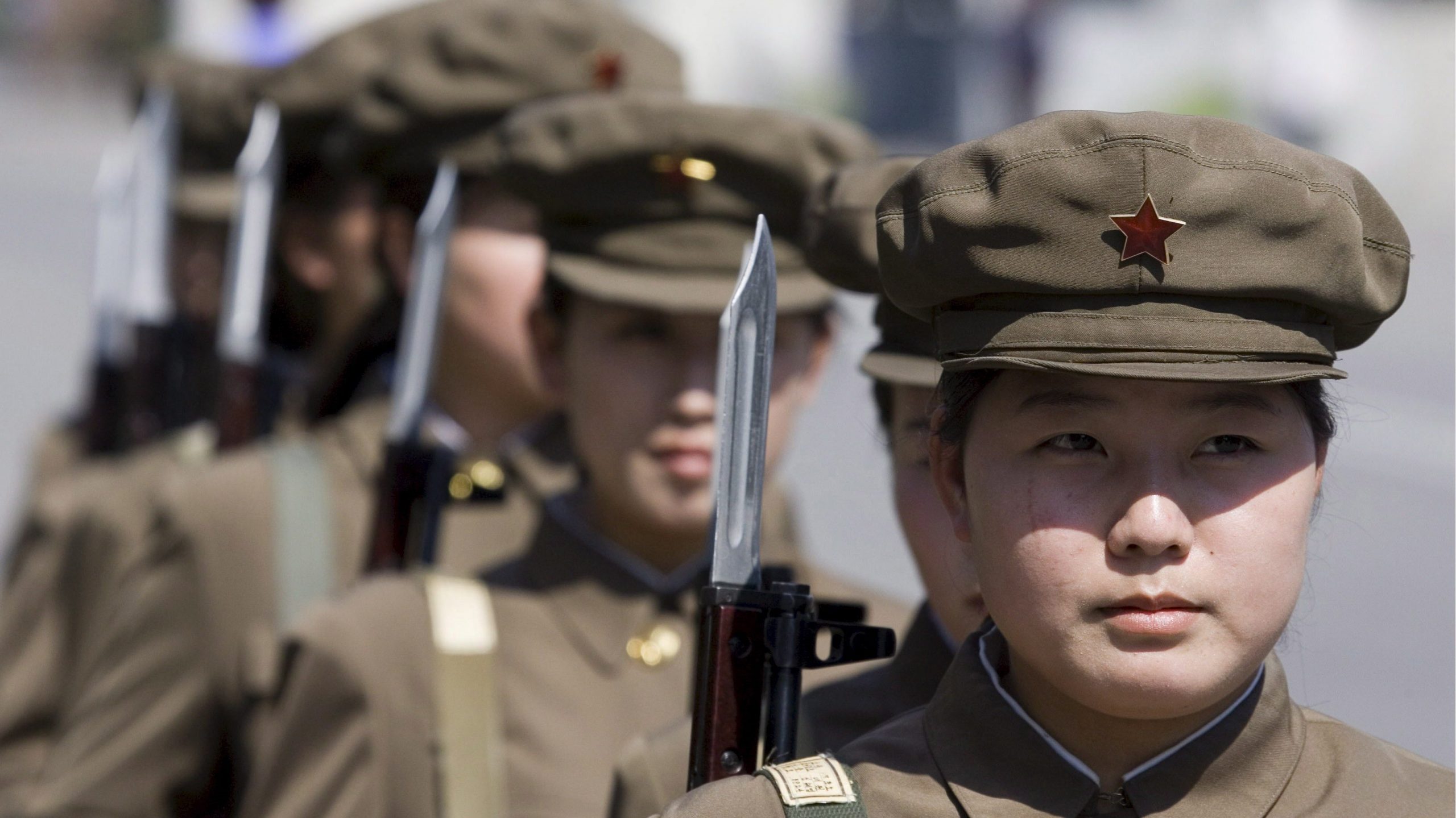 Korean Peoples Army in Pyongyang