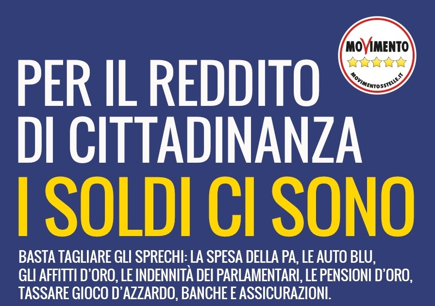 Reddito di cittadinanza: a chi spetta, quanto dura e a quanto ammonta secondo le proposta dei 5 stelle