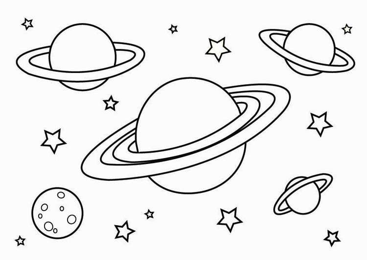 Disegni dei pianeti da stampare e colorare per bambini [FOTO]