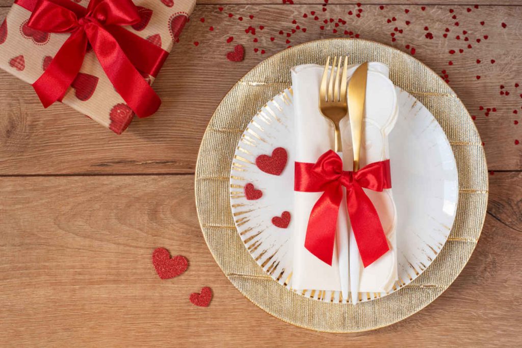 mise en place per san valentino