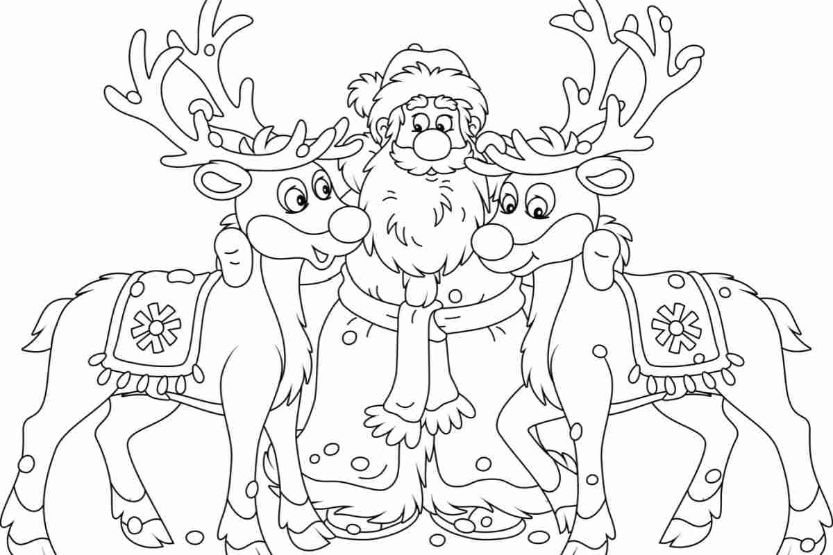 Disegni di Babbo Natale: facili da colorare e belli da stampare