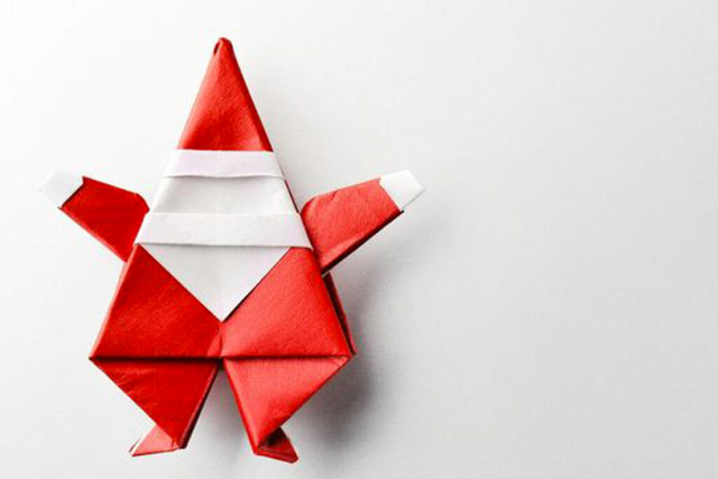 origami babbo natale