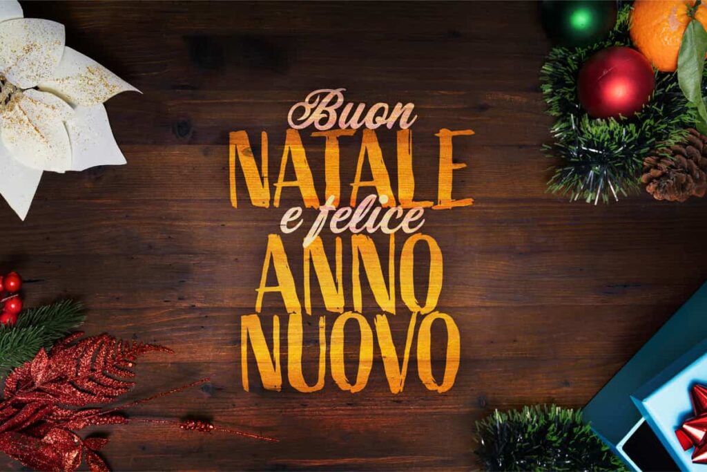 Auguri di buon natale e felice anno nuovo