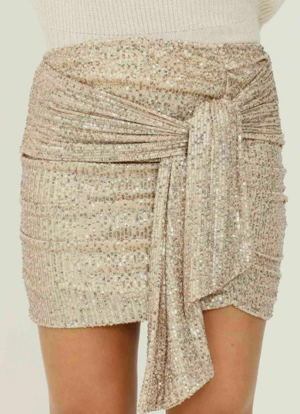 Gonna in paillettes KONTATTO tendenze primavera-estate 2022