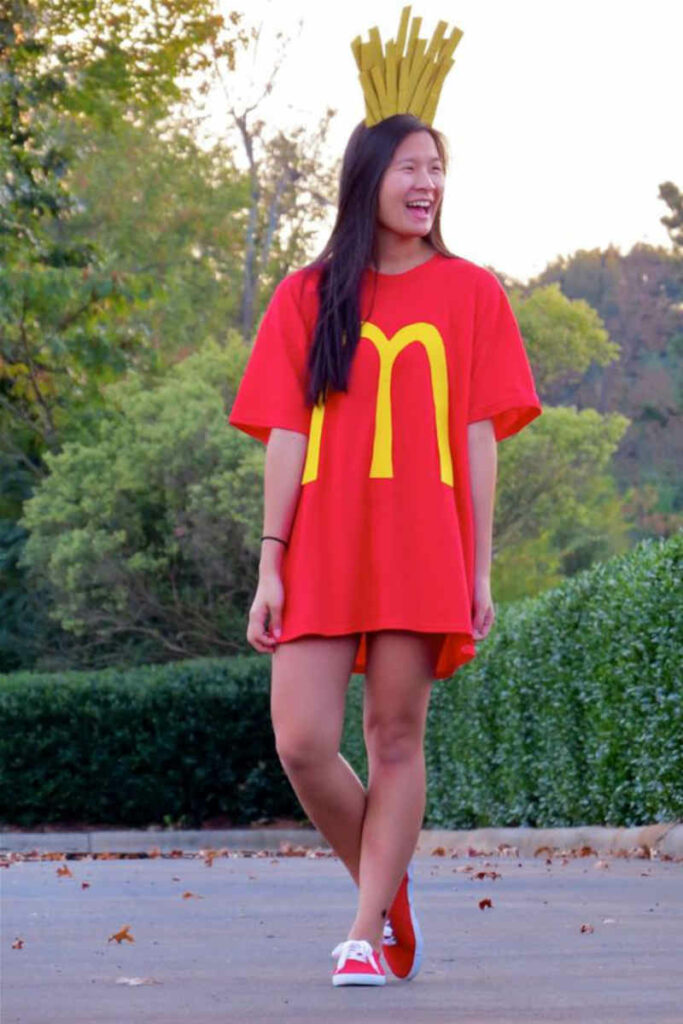 patatine mcdonald costume originale