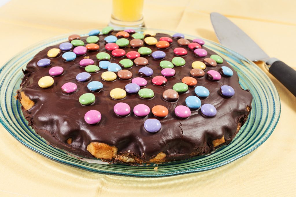 smarties cake