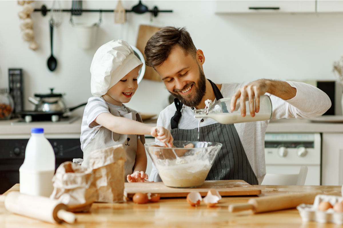 papà e figlio