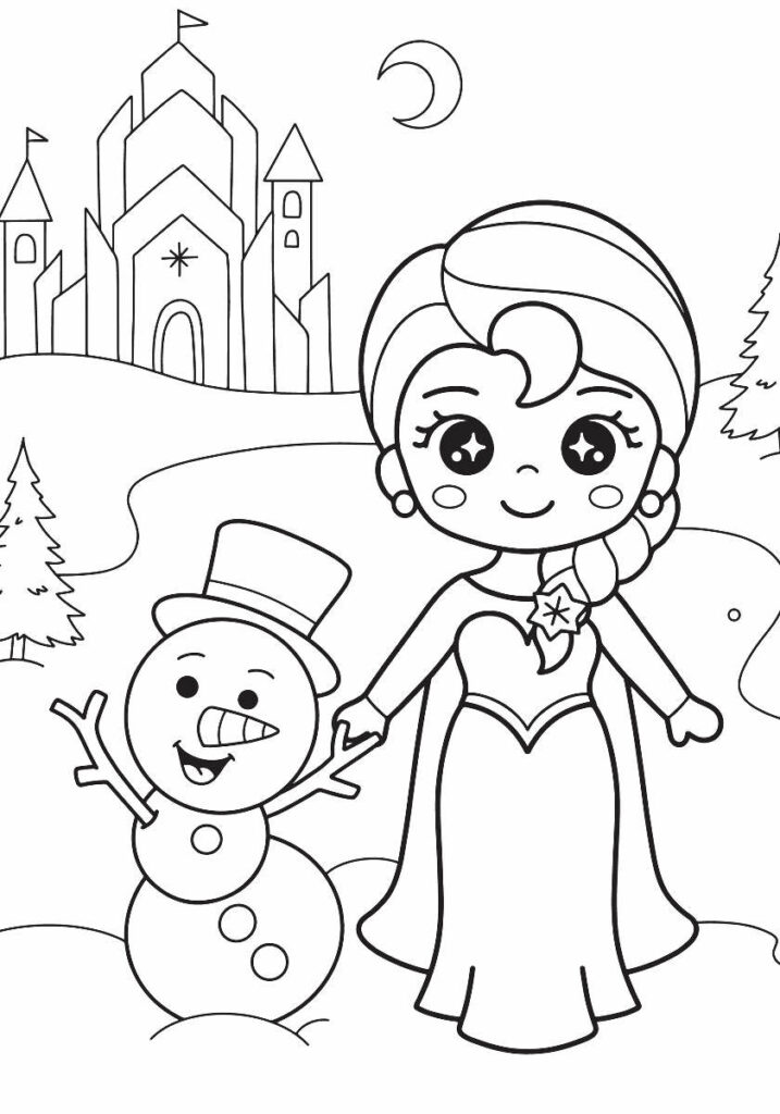 Elsa e Olaf, protagonisti Frozen