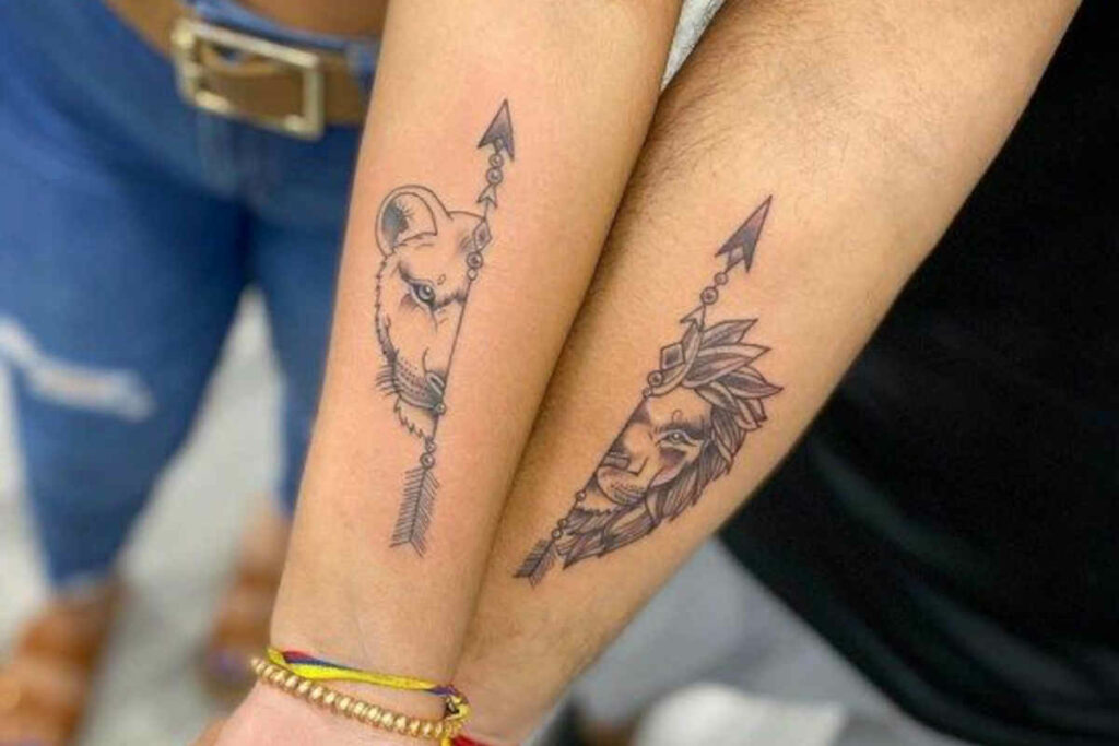 tatuaggio coppia spezzato