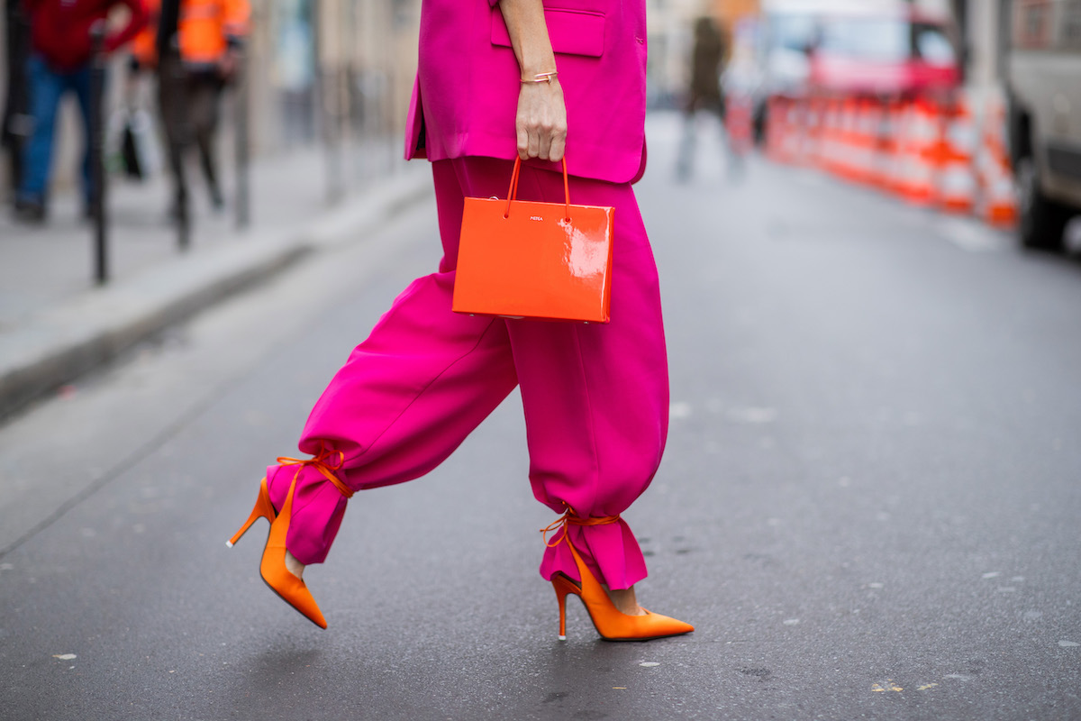 décolleté slingback pantaloni