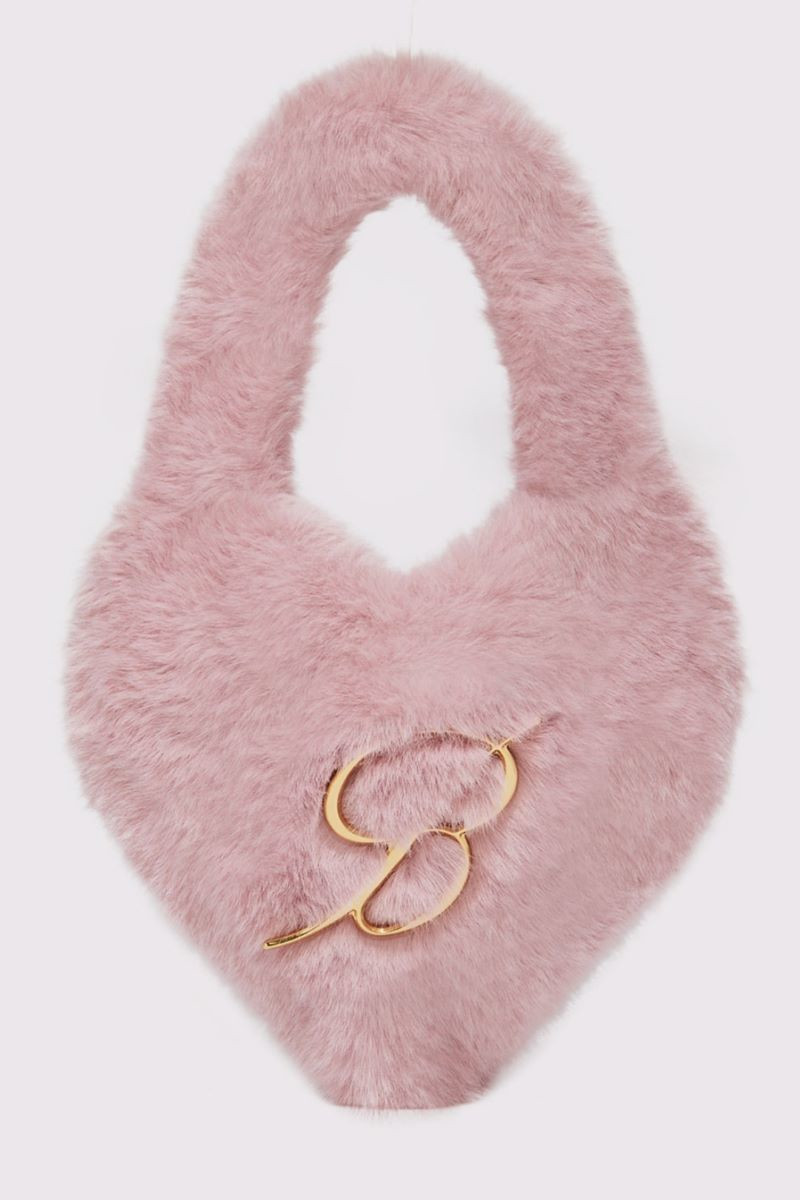 Borsa Tote In Finta Pelliccia Pelosa, Grande Capacità, Bianca, Per Donna, Inverno, Morbida Come Lana Di Agnello
