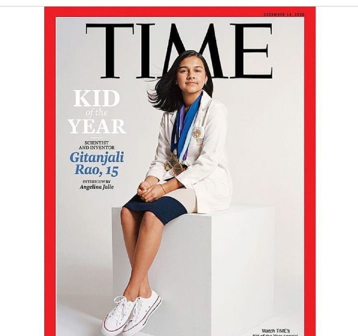 Gitanjali Rao è la “ragazza dell’anno” per il Time: la giovane scienziata ha 15 anni