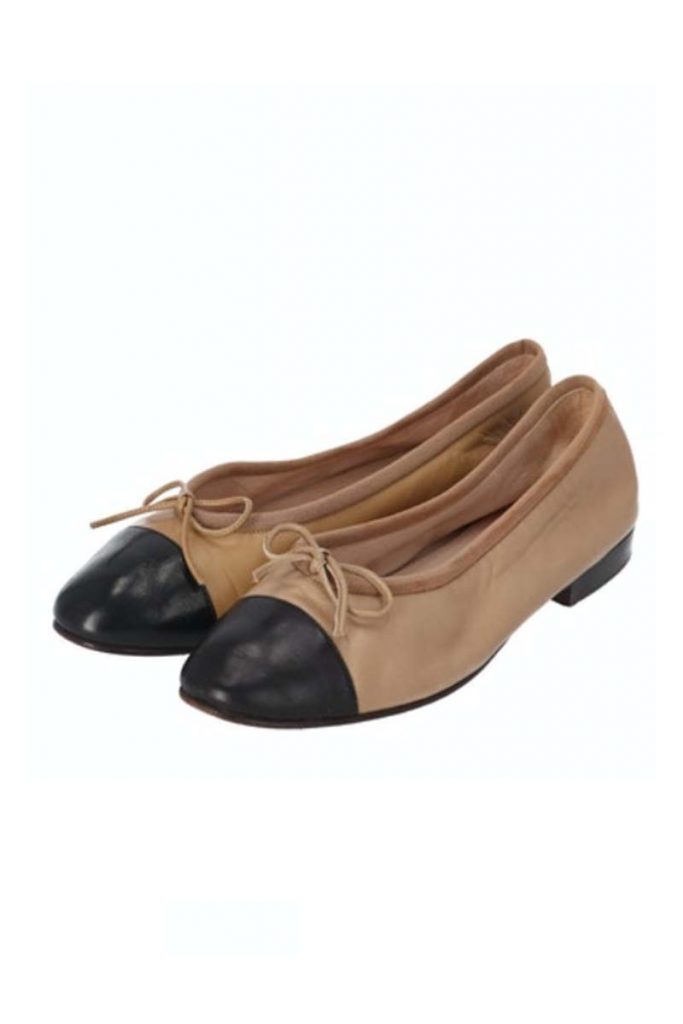chanel ballerine bicolor