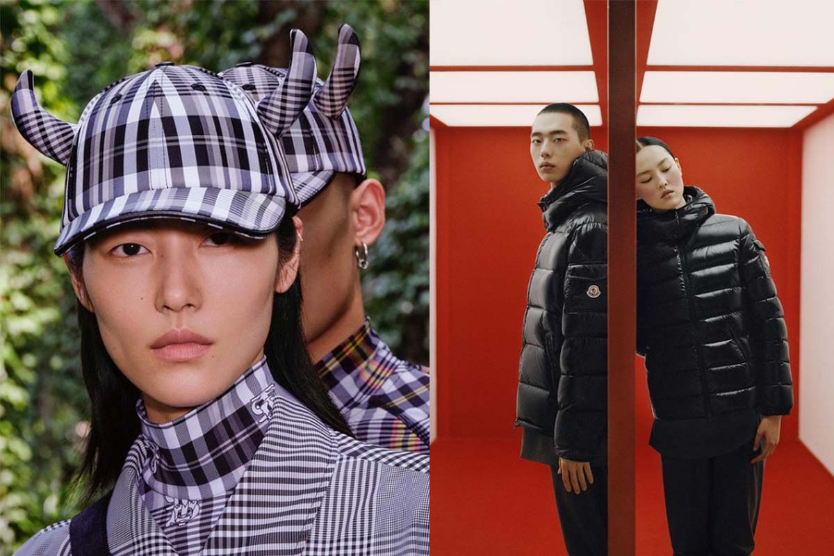 modelli burberry e moncler