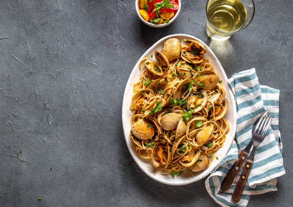 Linguine vongole e cime di rapa ricette vigilia