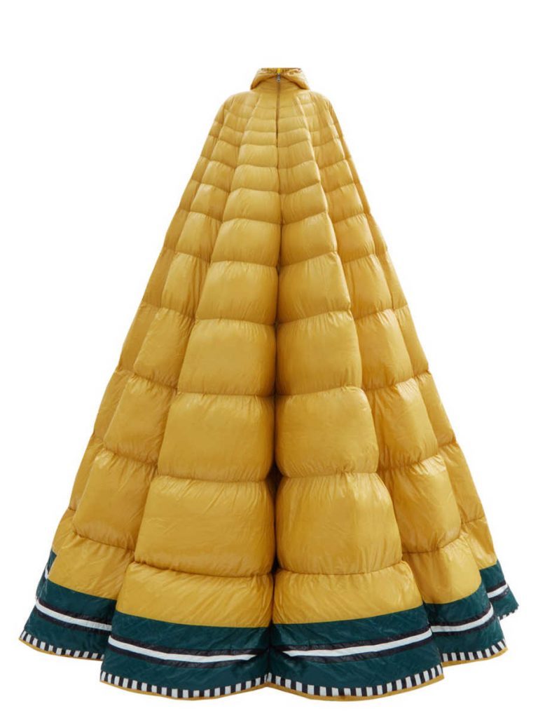 Piumino elegante giallo