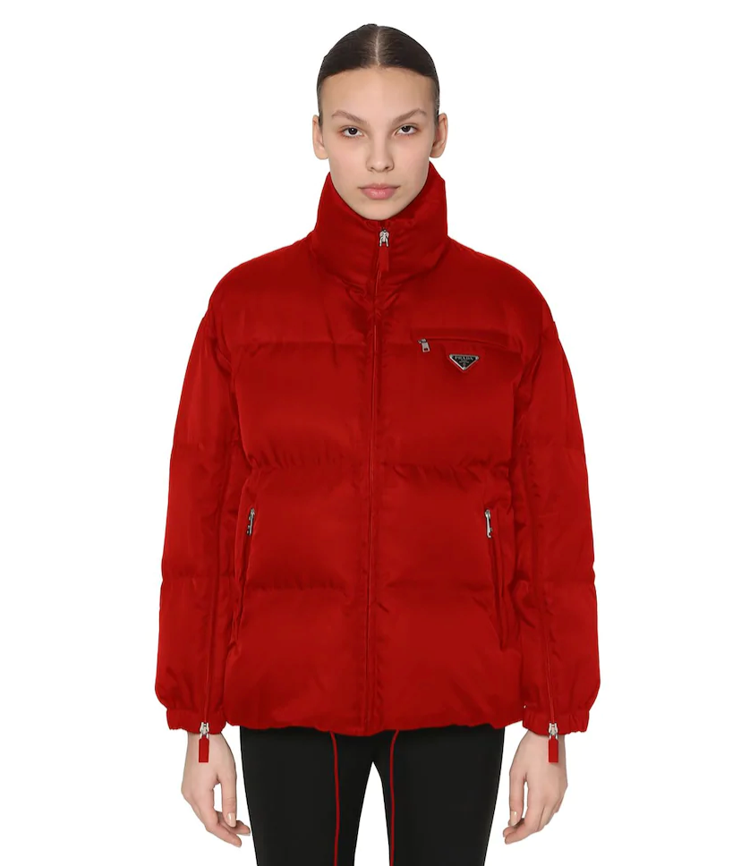 Piumino rosso