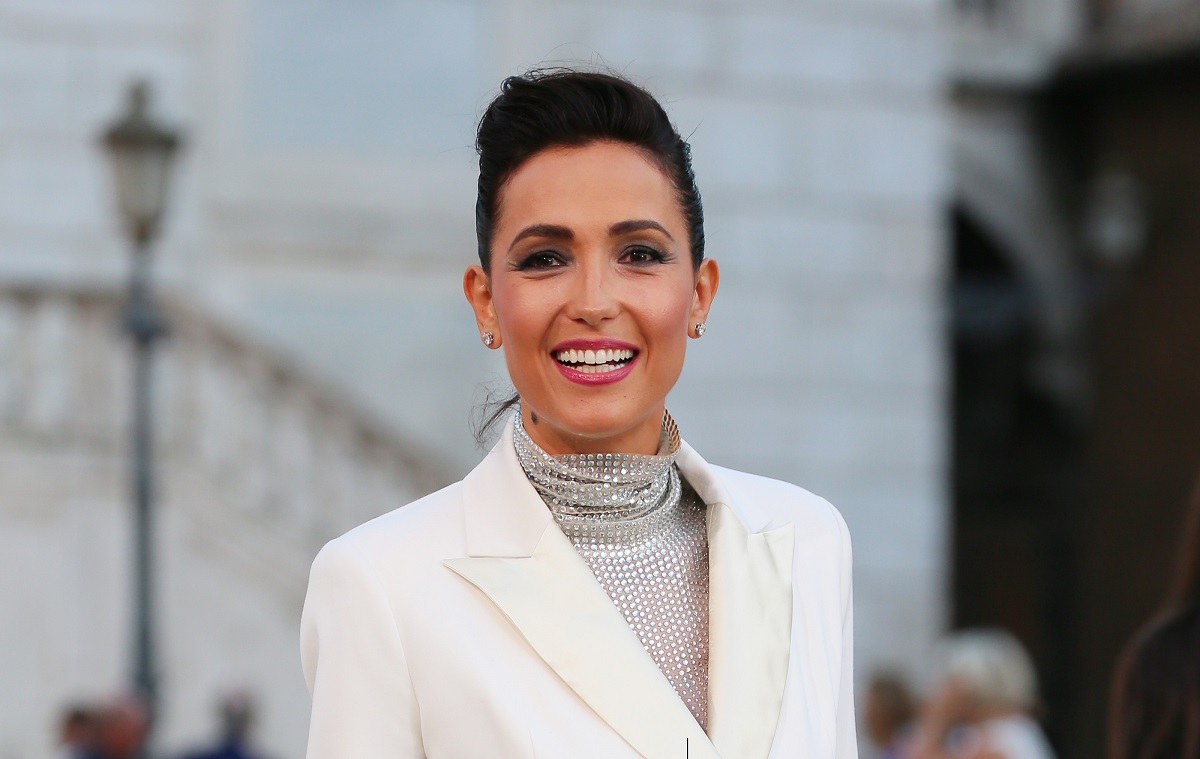 Caterina Balivo partecipa alla sfilata Laura Biagiotti in Piazza del Campidoglio il 13 settembre 2020 a Roma, Italia