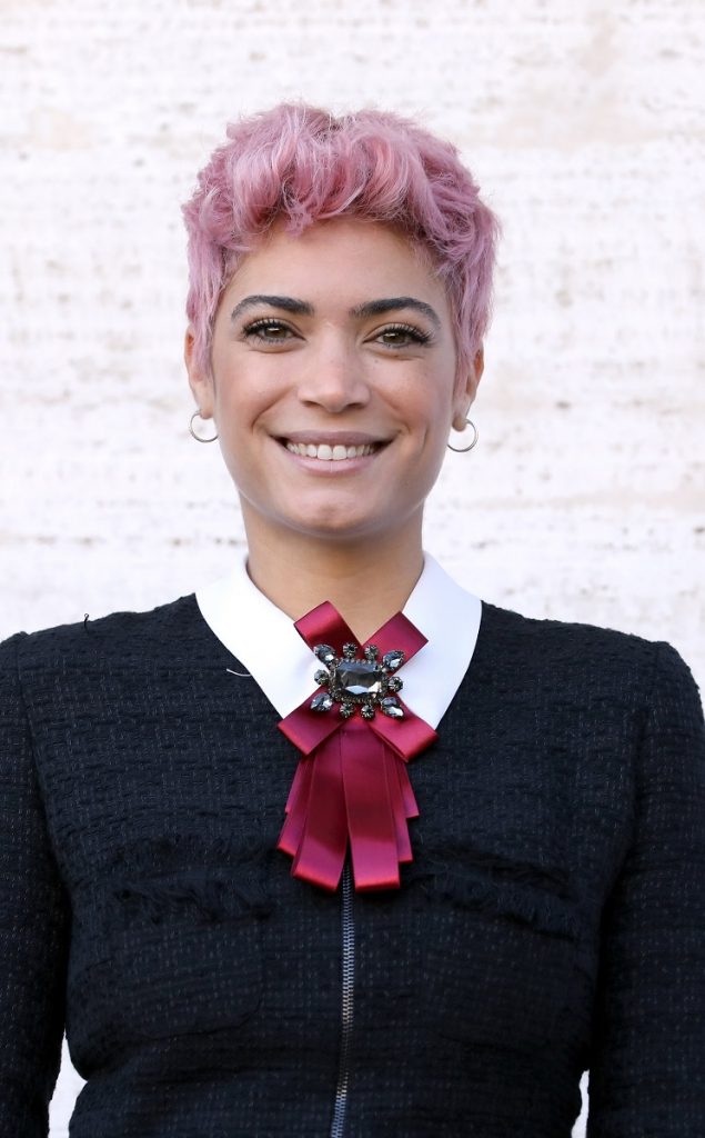 La cantante Elodie Di Patrizi partecipa al photocall di 'Non C'e' Campo 'il 23 ottobre 2017 a Roma