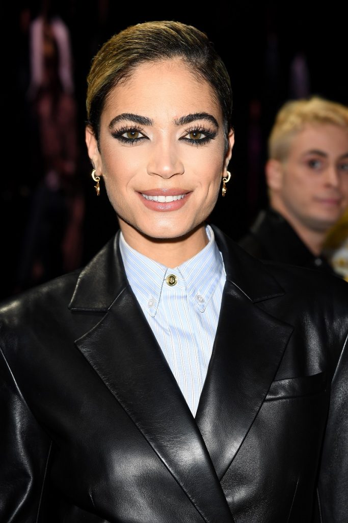 Elodie partecipa alla sfilata di Versace il 21 febbraio 2020 a Milano