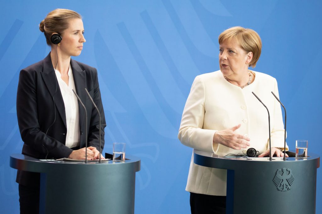 Mette Frederiksen Angela Merkel