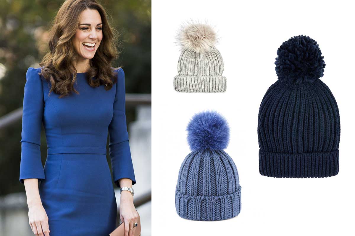 Il cappellino con pon pon di Kate è l’accessorio perfetto per l’inverno