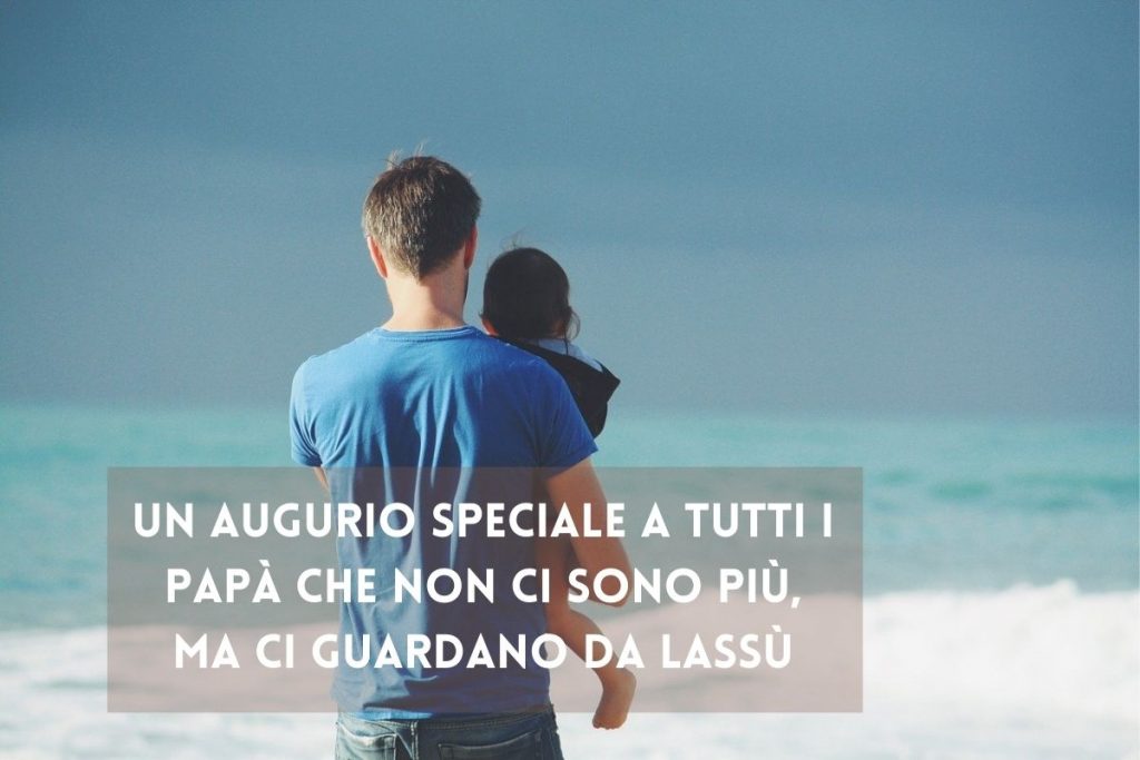 immagine con frase per papà che non c'è più