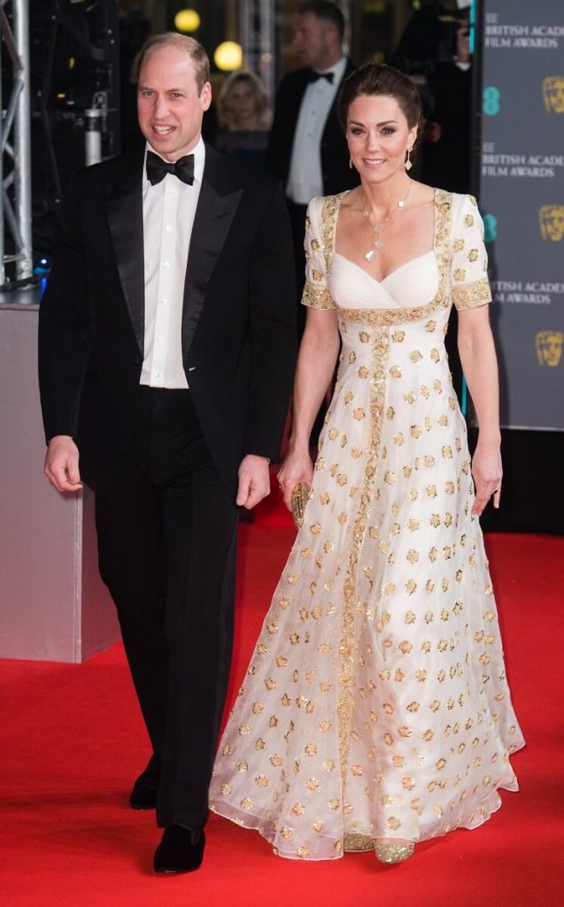 Catherine, Duchessa di Cambridge e Prince William, Duca di Cambridge partecipano agli EE British Academy Film Awards 2020 alla Royal Albert Hall il 2 febbraio 2020 a Londra, Inghilterra
