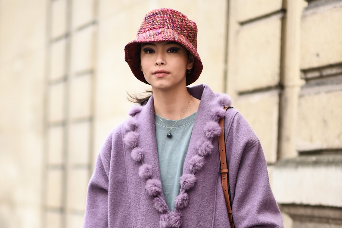 Bucket hat crochet rosa