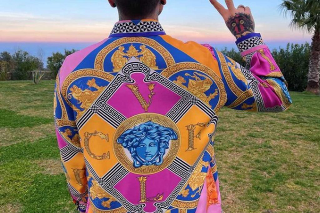 camicia versace fedez